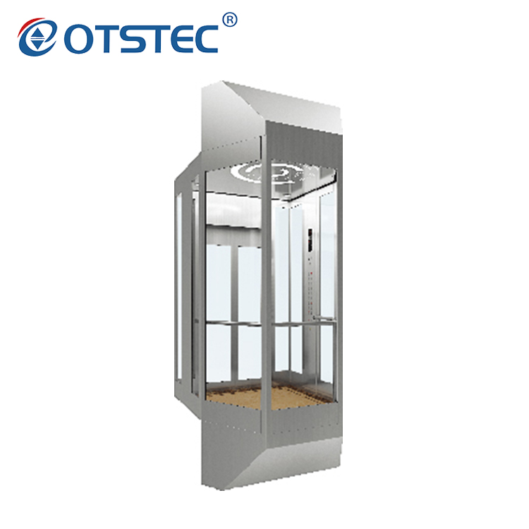 高品质镜面蚀刻不锈钢生产观光电梯家用电梯