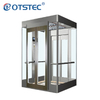 电梯安全电梯全景玻璃大容量钛不锈钢乘客电梯